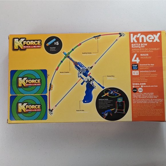 K’NEX Battle Bow Building Set K-Force Build And Blast - 100% Complete - Picture 8 of 10